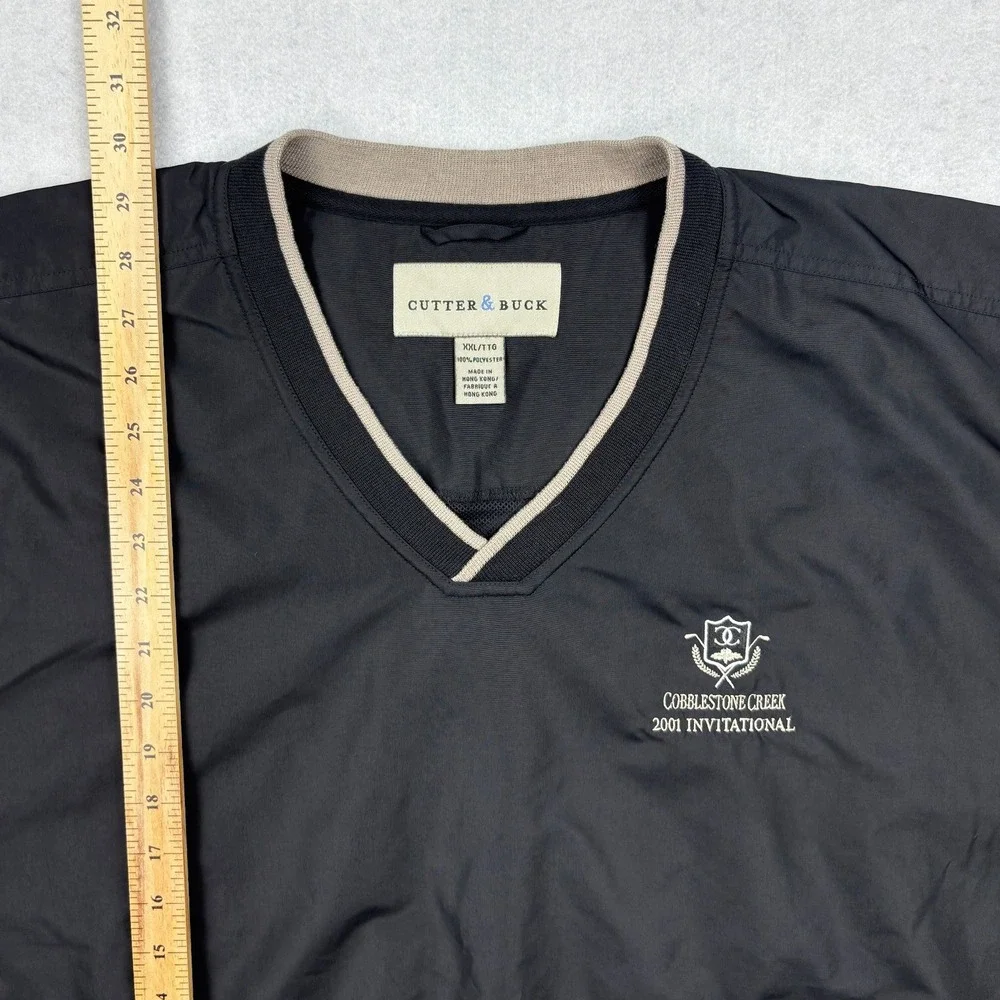 Vintqage Cutter Buck ClimaGuard‎ Golf Windshirt Mens XXL Y2K 2001 Cobblestone